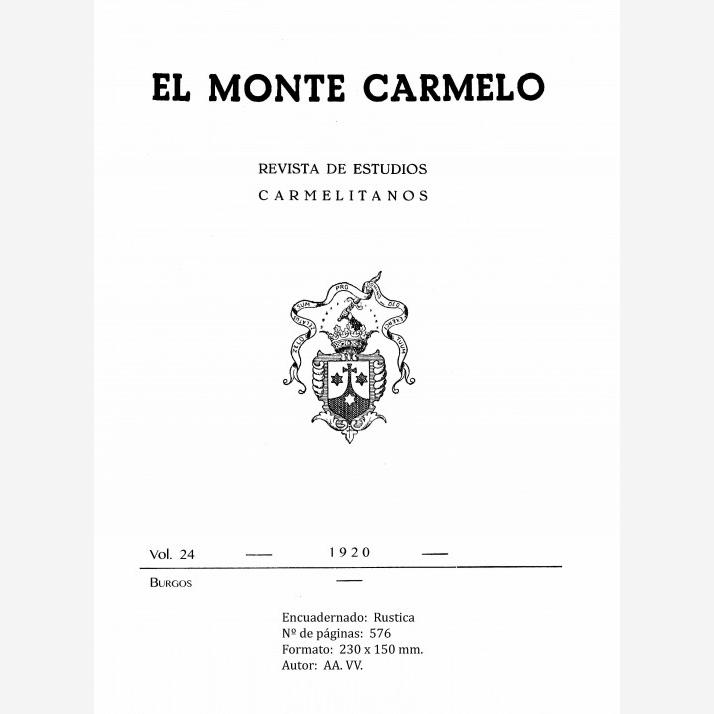 Revista Monte Carmelo - Volumen 24