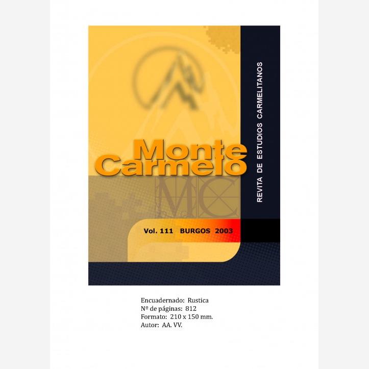 Revista Monte Carmelo - Volumen 111
